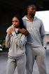 Luxury Couples Grey Half Zipper